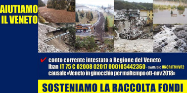 Sosteniamo i territori del Veneto colpiti dal maltempo